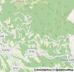 Mappa Via Case Sparse Foaia, 10070 Corio TO, Italia (1.4087)