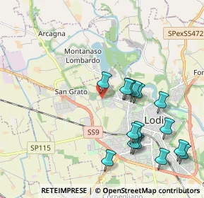 Mappa Via San Gualtero, 26900 Lodi LO, Italia (2.13133)