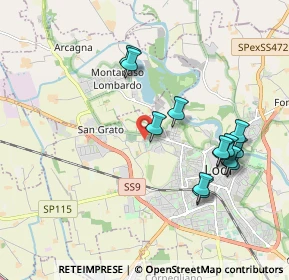 Mappa Via San Gualtero, 26900 Lodi LO, Italia (1.93077)