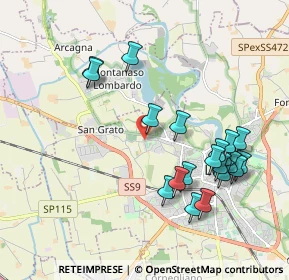 Mappa Via San Gualtero, 26900 Lodi LO, Italia (2.0375)