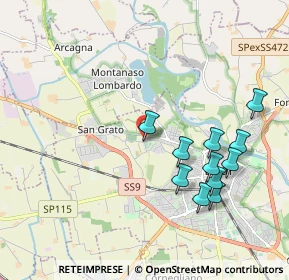 Mappa Via San Gualtero, 26900 Lodi LO, Italia (2.00364)