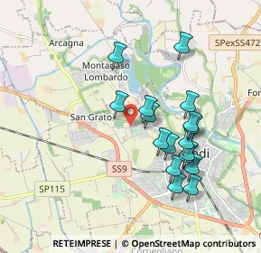 Mappa Via San Gualtero, 26900 Lodi LO, Italia (1.70176)