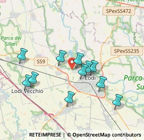 Mappa Via San Gualtero, 26900 Lodi LO, Italia (3.38273)