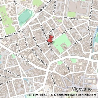 Mappa Via Madonna Sette Dolori, 18, 27029 Vigevano, Pavia (Lombardia)