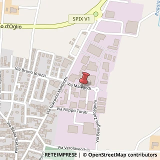 Mappa Via Malagodi, 12, 25027 Quinzano d'Oglio, Brescia (Lombardia)