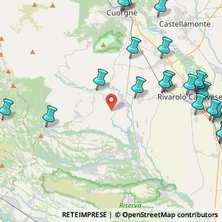 Mappa Via Barbania, 10080 Rivara TO, Italia (6.279)