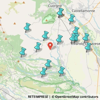 Mappa Via Barbania, 10080 Rivara TO, Italia (4.47)