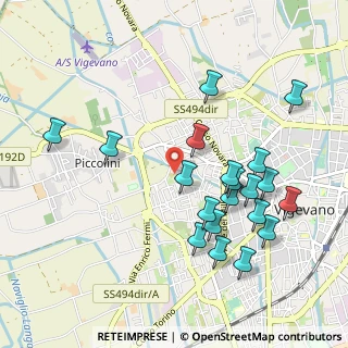 Mappa Via Cappuccini, 27029 Vigevano PV, Italia (1.031)