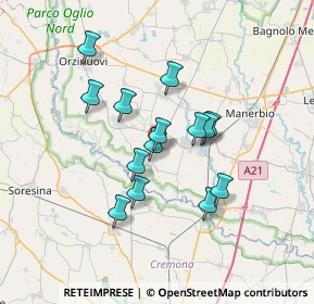 Mappa Quinzano D'oglio, 25027 Quinzano d'Oglio BS, Italia (5.64786)