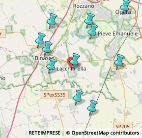 Mappa Via S. Michele Carso, 20084 Lacchiarella MI, Italia (4.19545)