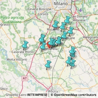 Mappa Via Cesare Battisti, 20084 Lacchiarella MI, Italia (5.68737)