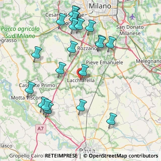 Mappa Via Cesare Battisti, 20084 Lacchiarella MI, Italia (9.3065)