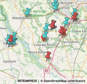 Mappa Via Enrico Mattei, 27022 Casorate Primo PV, Italia (9.1075)