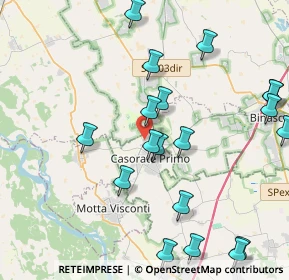 Mappa Via Enrico Mattei, 27022 Casorate Primo PV, Italia (4.9795)