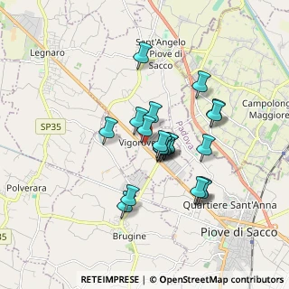 Mappa Quartiere Raggio di Sole, 35020 Sant'Angelo di Piove di Sacco PD, Italia (1.399)