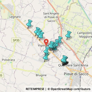 Mappa Quartiere Raggio di Sole, 35020 Sant'Angelo di Piove di Sacco PD, Italia (1.576)