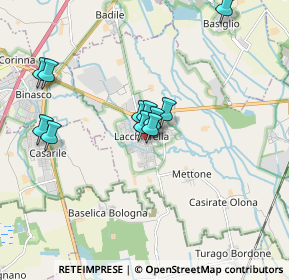 Mappa Via Nazario Sauro, 20084 Lacchiarella MI, Italia (1.54273)