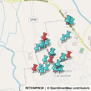 Mappa SP di S. Giusto, 10090 San Giusto Canavese TO, Italia (0.50357)