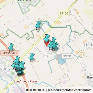 Mappa Piazza Marchesona, 27015 Landriano PV, Italia (1.35185)