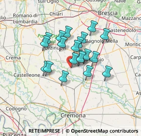 Mappa Via Poggio delle Vigne, 25027 Quinzano d'Oglio BS, Italia (9.9625)