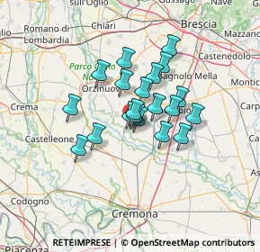 Mappa Via Poggio delle Vigne, 25027 Quinzano d'Oglio BS, Italia (9.2285)