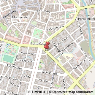 Mappa Corso Amedeo de Rege, 18, 13100 Vercelli, Vercelli (Piemonte)