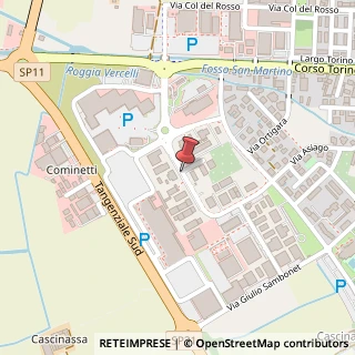 Mappa Via Candido Sassone, 11-1, 13100 Vercelli, Vercelli (Piemonte)