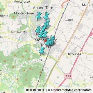 Mappa Via S. Mauro, 35036 Montegrotto Terme PD, Italia (1.02333)