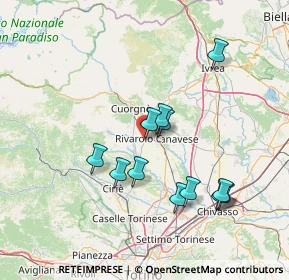 Mappa Strada Vicinale dei Quadri, 10083 Favria TO, Italia (13.66833)