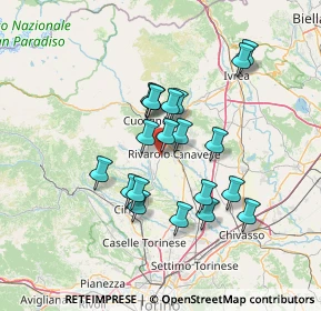 Mappa Strada Vicinale dei Quadri, 10083 Favria TO, Italia (11.67)