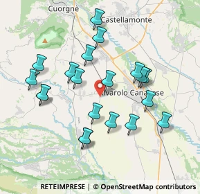 Mappa Strada Vicinale dei Quadri, 10083 Favria TO, Italia (3.6455)