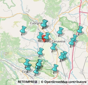 Mappa Strada Vicinale dei Quadri, 10083 Favria TO, Italia (8.1855)