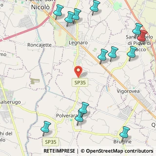 Mappa Via II Giugno, 35020 Legnaro PD, Italia (3.05154)