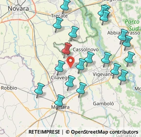 Mappa Via Robecchi, 27020 Gravellona Lomellina PV, Italia (8.582)