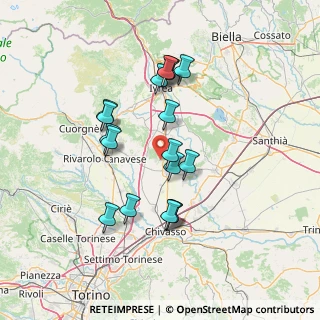 Mappa Via Santo Stefano, 10010 Barone Canavese TO, Italia (12.82667)