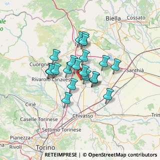 Mappa Via Santo Stefano, 10010 Barone Canavese TO, Italia (9.588)