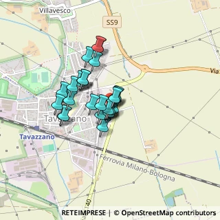 Mappa Via della Repubblica, 26838 Tavazzano con Villavesco LO, Italia (0.28966)