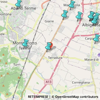 Mappa Via Vittorio de Sica, 35020 Due Carrare PD, Italia (3.58385)