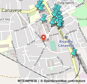Mappa Via Valle, 10086 Rivarolo Canavese TO, Italia (0.2735)