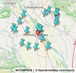 Mappa Via Valle, 10086 Rivarolo Canavese TO, Italia (3.7125)