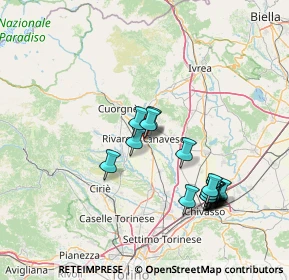 Mappa Via Piero Gobetti, 10086 Rivarolo Canavese TO, Italia (15.08167)