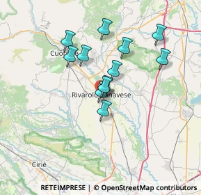 Mappa Via Piero Gobetti, 10086 Rivarolo Canavese TO, Italia (5.5275)