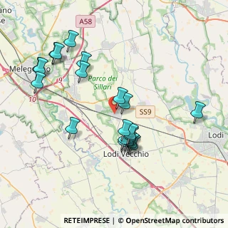 Mappa Via Giuseppe Verdi, 26838 Tavazzano con Villavesco LO, Italia (3.886)