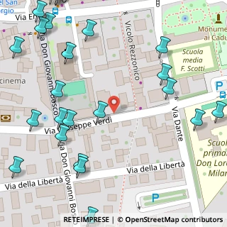 Mappa Via Giuseppe Verdi, 26838 Tavazzano con Villavesco LO, Italia (0.0963)
