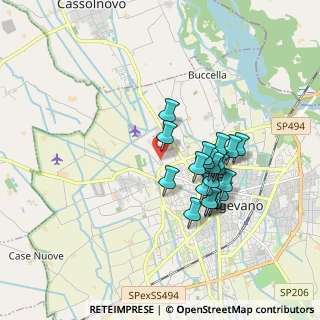 Mappa Via Acqui, 27029 Vigevano PV, Italia (1.5205)