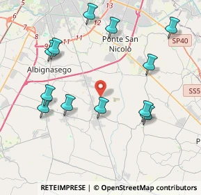 Mappa Via Giotto, 35020 Casalserugo PD, Italia (4.38)