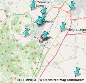 Mappa Via Manzoni, 35036 Montegrotto Terme PD, Italia (3.82417)