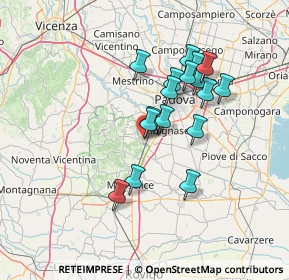 Mappa Via Manzoni, 35036 Montegrotto Terme PD, Italia (11.63882)
