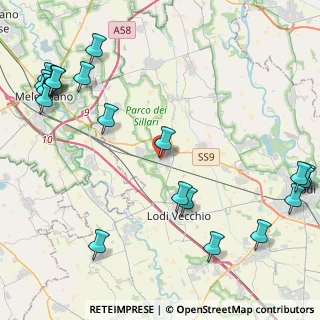 Mappa Via S. Giovanni Bosco, 26838 Tavazzano con Villavesco LO, Italia (6.026)