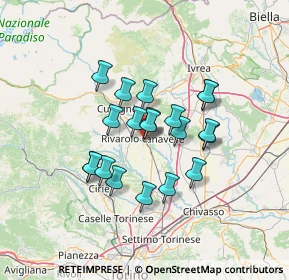 Mappa Piazza Zanotti, 10086 Rivarolo Canavese TO, Italia (10.4935)